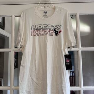 Houston Texans Liberty White Short Sleeve Tee